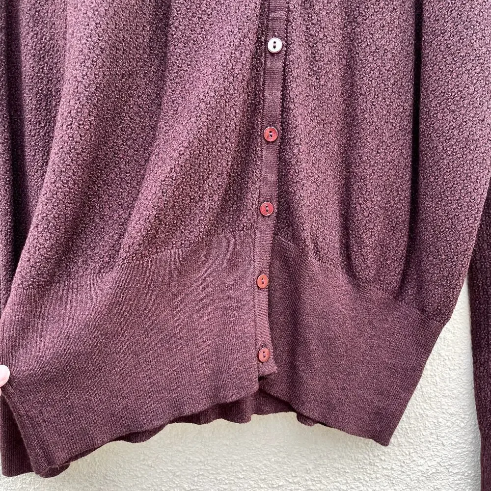 New Vintage Old Stock Nine & Co Grandpa Cardigan Raisin L Academia